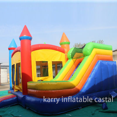 Combo de deslizamiento de castillo inflable certificado EN14960 5 en 1 con diseño personalizado