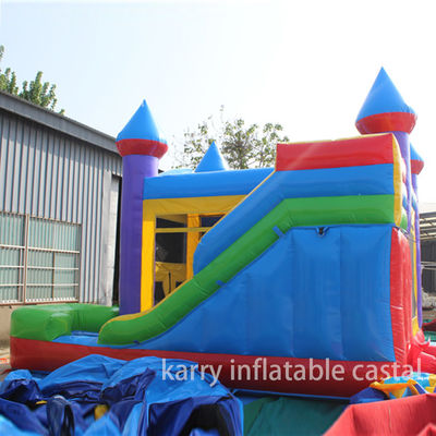 Combo de deslizamiento de castillo inflable certificado EN14960 5 en 1 con diseño personalizado