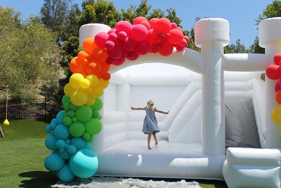 Combo de castillo de salto inflable con equipo de alquiler de toboganes hecho de PVC