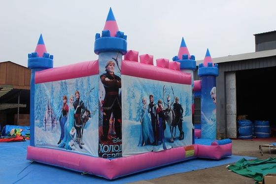 Rango de edad 14 Años arriba Castillo Bounce Casa Rosa Salto Castillo Bouncy para alquiler de fiesta