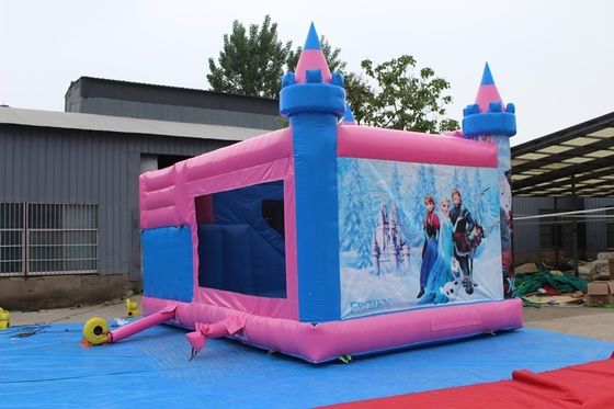 Rango de edad 14 Años arriba Castillo Bounce Casa Rosa Salto Castillo Bouncy para alquiler de fiesta