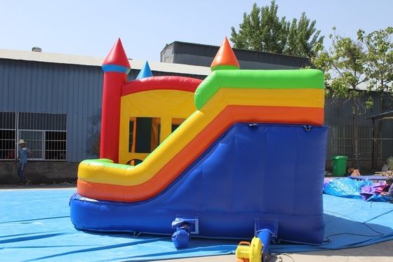 Colourful Inflatable Bouncer Combo Slide su solución única para el arrendamiento comercial