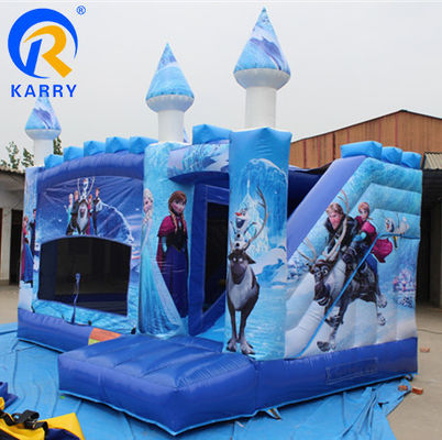 Tamaño personalizado Puente inflable con rango de edad de deslizamiento 14 años más de grado comercial