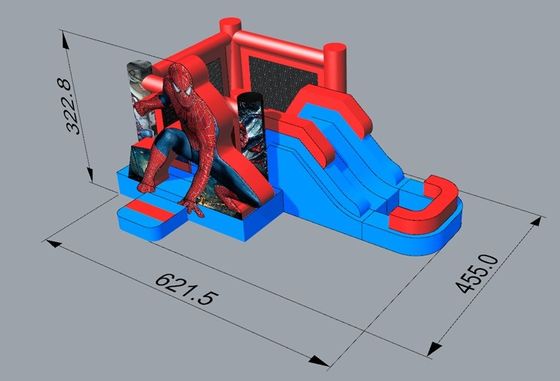 14 Años de Superhéroe Spiderman Casa Inalámbrica con Salto de Agua Piscina con Diseño de Piscina