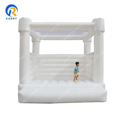Parque de diversiones alquiler de bodas castillo de saltos blancos bouncer inflable casa con soplador