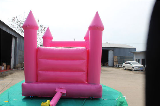 Salta y salta en la fiesta de bodas 13 * 13 pies rosa castillo inflable para el parque de diversiones