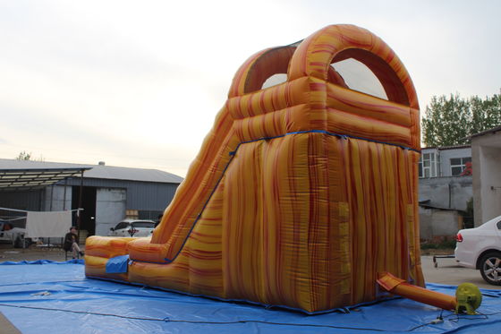 Parque acuático de verano juguetes para niños juego 18ft PVC tobogán de agua inflable con piscina