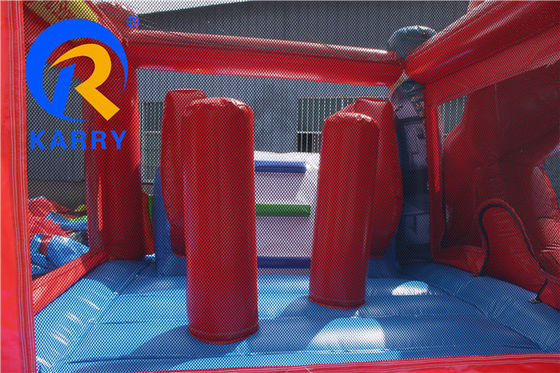 Adultos inflables húmedo / seco Combo Bounce House Slide con impresión digital y soplador