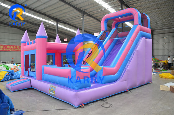 Unisex personalizado colorido castillo de salto casa y tobogán de agua fiesta de alquiler con soplador