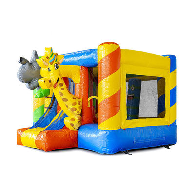 Casa de rebotes inflada con tema de elefante animal para niños unisex en el patio de juegos al aire libre