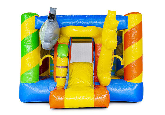 Casa de rebotes inflada con tema de elefante animal para niños unisex en el patio de juegos al aire libre