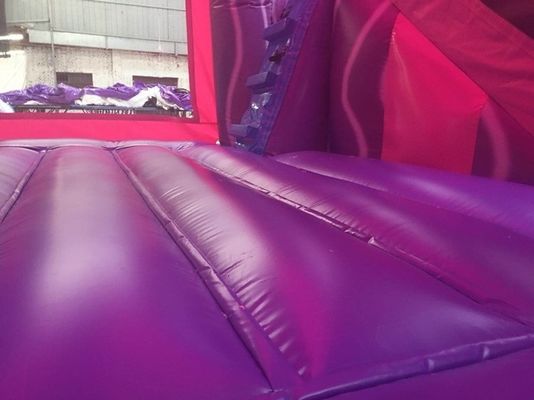Slide combinado de castillo de rebotes portátil con certificación EN71 Unicornio y tobogán de arco iris