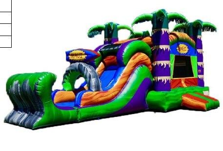 El deslizamiento de castillo inflable de sexo neutro perfecto para alquiler de fiestas comerciales