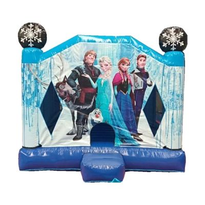 Unisex castillo congelado inflable casa de salpicadores con colores opcionales