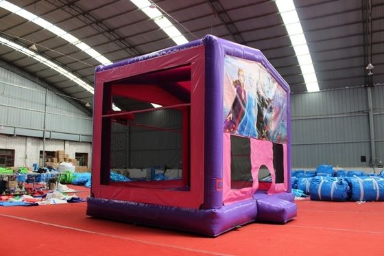 Unisex castillo congelado inflable casa de salpicadores con colores opcionales