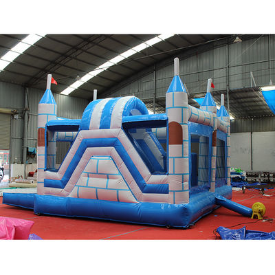 Lleve sus fiestas al siguiente nivel con nuestro castillo inflable de ladrillo cuadrado azul
