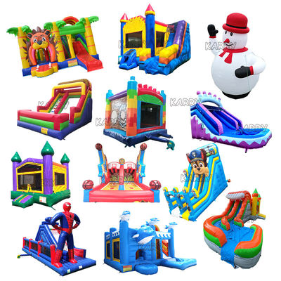 Rango de edad 14 Años hasta castillo de salto inflable con combo de toboganes Servicio OEM profesional