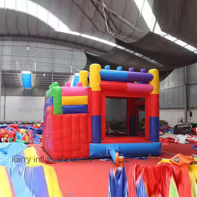 Impresión de pantalla Inflable Casa de rebote Slide Jumper para la fiesta comercial Combo Castillo
