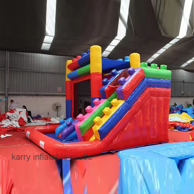 Impresión de pantalla Inflable Casa de rebote Slide Jumper para la fiesta comercial Combo Castillo