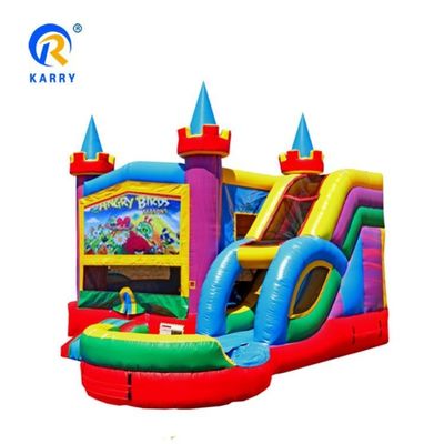 Juegos de salto de castillo PVC zona de explosión inflable Rock Crawler Casa de salto con tobogán