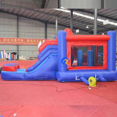 Niños PVC Tarpaulin Inflatable Castillo Rebordante Combo con diapositiva e Impresión Digital