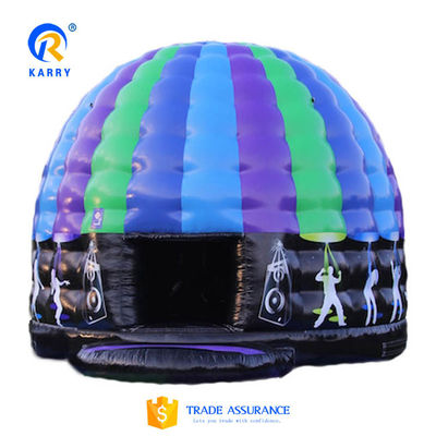 Servicio OEM profesional Disco de cúpula inflable para fiesta de baile PORTABLE castillo de salto