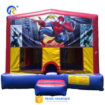 Spiderman Retiro inflable para niños Color personalizado Inflables niños Trampolín