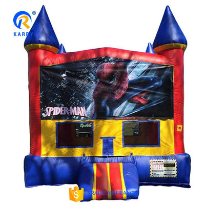 Spiderman Retiro inflable para niños Color personalizado Inflables niños Trampolín