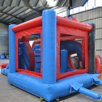 Popular mercado hombre araña castillo inflable combo de salto con servicio personalizado