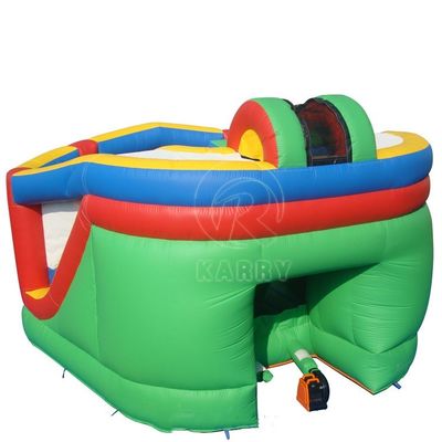 Alquiler de fiestas Niños Casa de salto inflable con combinación de diapositivas Divertida y de color personalizado