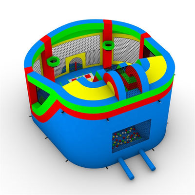 Alquiler de fiestas Niños Casa de salto inflable con combinación de diapositivas Divertida y de color personalizado
