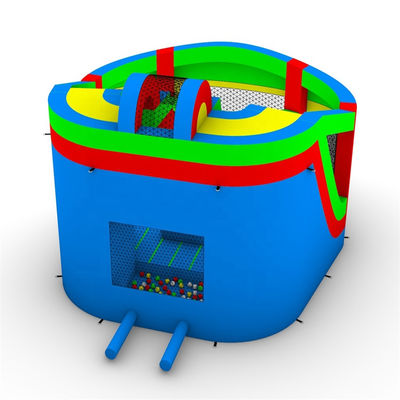 Alquiler de fiestas Niños Casa de salto inflable con combinación de diapositivas Divertida y de color personalizado