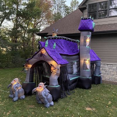 Tamaño personalizado Casa encantada inflable Castillo de rebote para niños y adultos