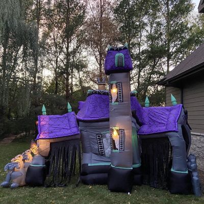 Tamaño personalizado Casa encantada inflable Castillo de rebote para niños y adultos