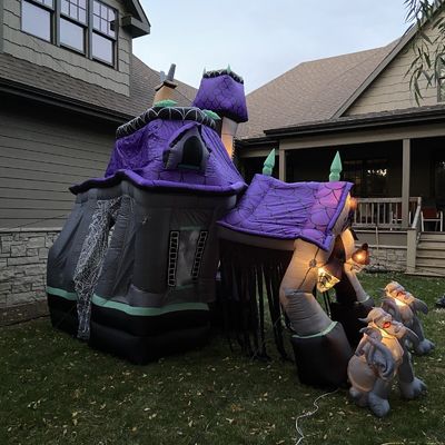 Tamaño personalizado Casa encantada inflable Castillo de rebote para niños y adultos