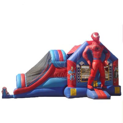 4*7*3.5m o tamaño personalizado hombre araña inflables castillo de salto combo de toboganes para la fiesta