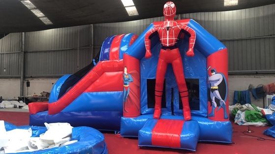 4*7*3.5m o tamaño personalizado hombre araña inflables castillo de salto combo de toboganes para la fiesta