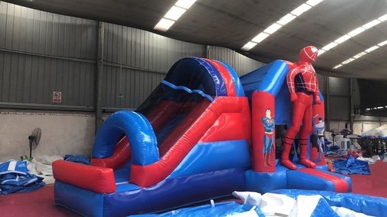 4*7*3.5m o tamaño personalizado hombre araña inflables castillo de salto combo de toboganes para la fiesta