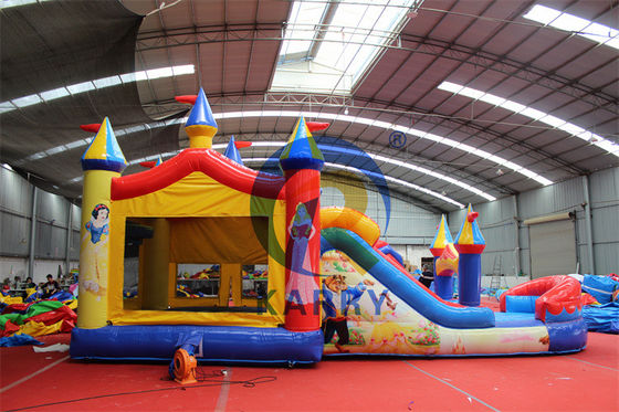 Logotipo personalizado aceptable comercial inflables salto castillo salto combo de toboganes