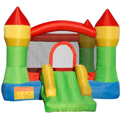 Características PORTABLE Inflable castillo de salvadores con tobogán comercial castillo inflable