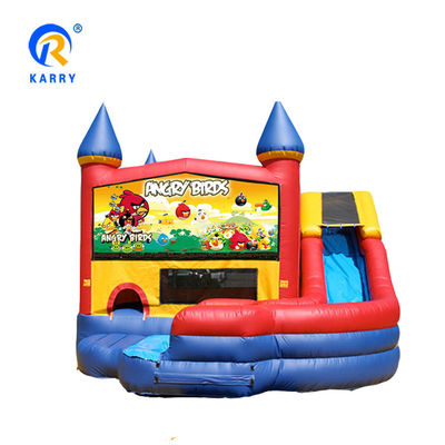 Combo de deslizamiento de castillo inflable para niños Material de PVC Unisex Ireful Birds Bounce House