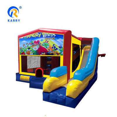 Combo de deslizamiento de castillo inflable para niños Material de PVC Unisex Ireful Birds Bounce House