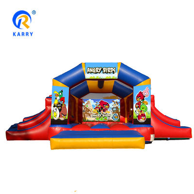 Combo de deslizamiento de castillo inflable para niños Material de PVC Unisex Ireful Birds Bounce House