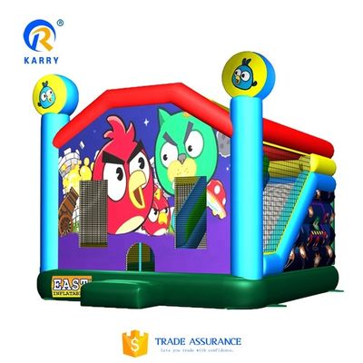 Combo de deslizamiento de castillo inflable para niños Material de PVC Unisex Ireful Birds Bounce House