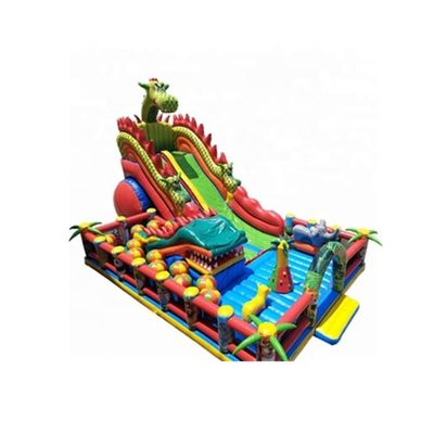 14 años de edad Popular Centro Comercial Inflable Fun City Dragón Castillo Rebordante para Niños