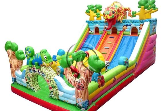14 años de edad Popular Centro Comercial Inflable Fun City Dragón Castillo Rebordante para Niños