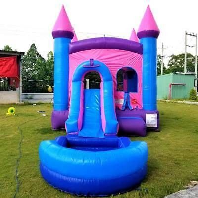 Explotar Moonwalk Bouncer Salto Casa de salto Castillo de salto Combo con tobogán de la piscina