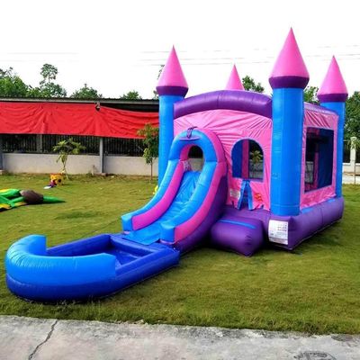 Explotar Moonwalk Bouncer Salto Casa de salto Castillo de salto Combo con tobogán de la piscina