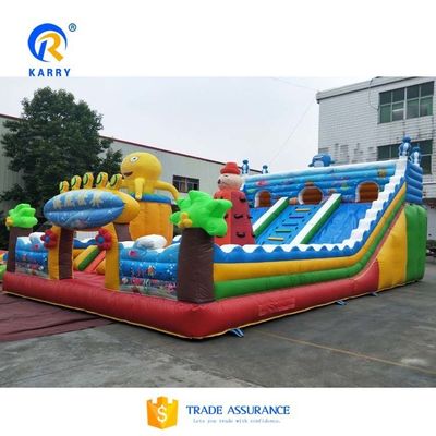 14 años hasta EN14960 Certificado de rebote inflable Fun City para parque de diversiones al aire libre