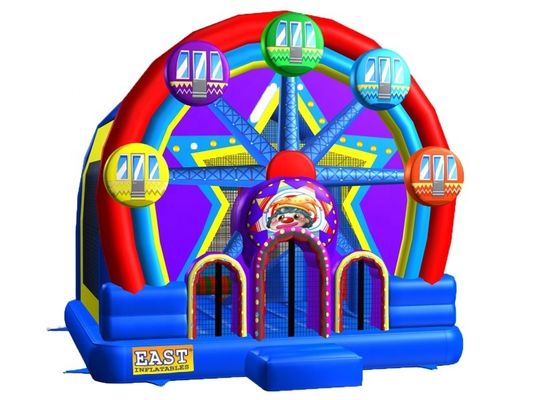 Jardín de juegos al aire libre portátil para niños Rueda de la fortuna divertida Castillo inflable Casa de salto